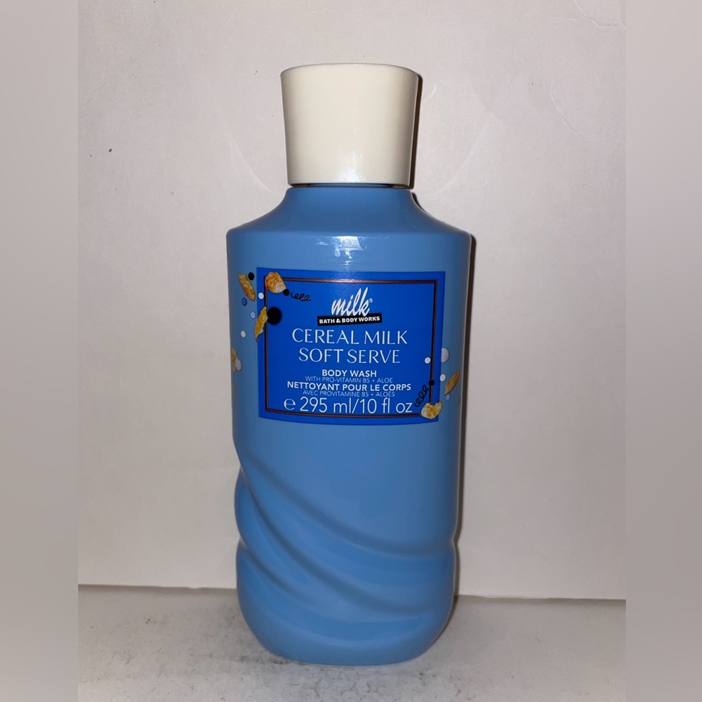 Bath & Body Works Milk Bar Cereal Milk Soft Serve Body Wash 10oz New